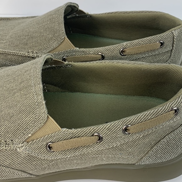 Propet mens tan canvas slip on shoes size 9 XX(5E) - Picture 7 of 12